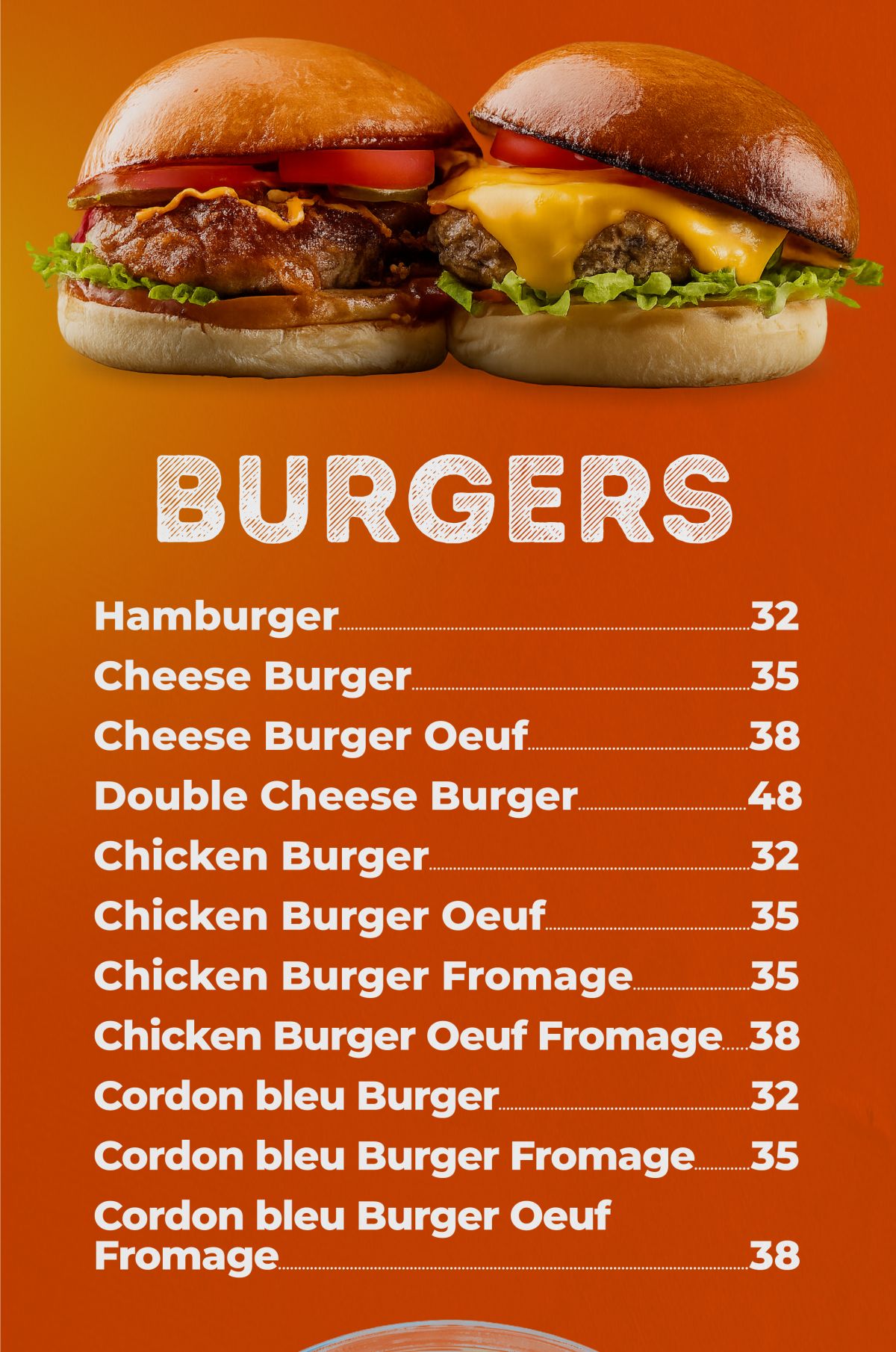 Snack Mouad - menu